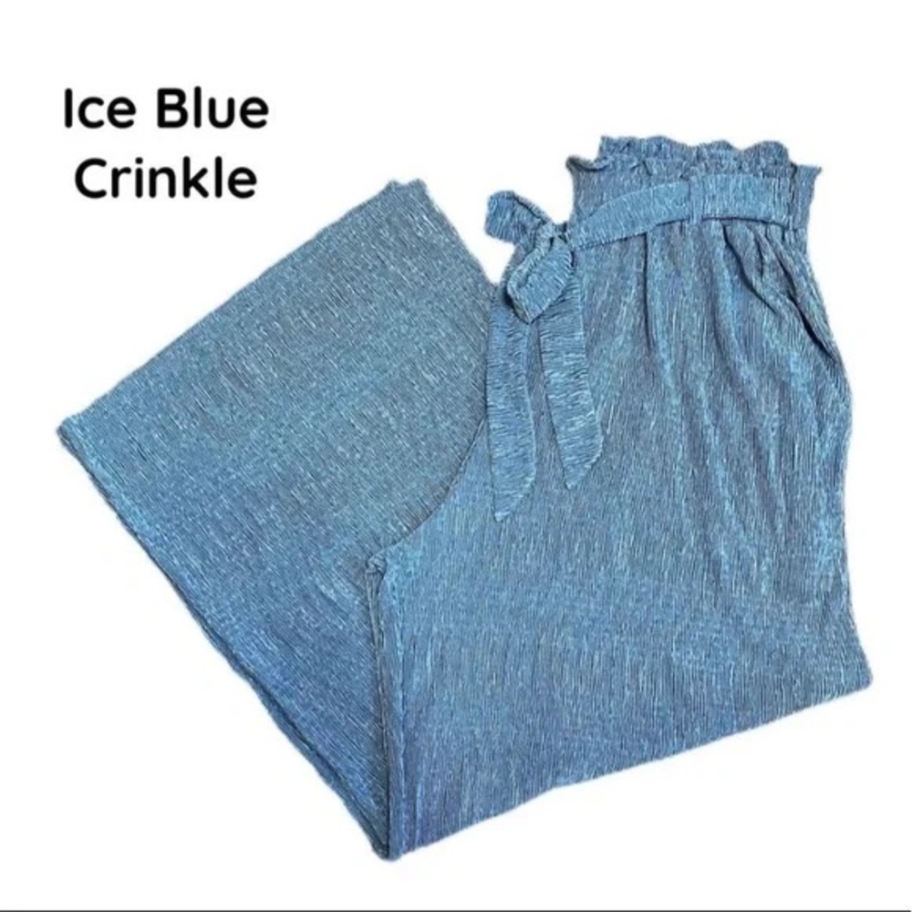 Lularoe Dianne pants blue crinkle 3x